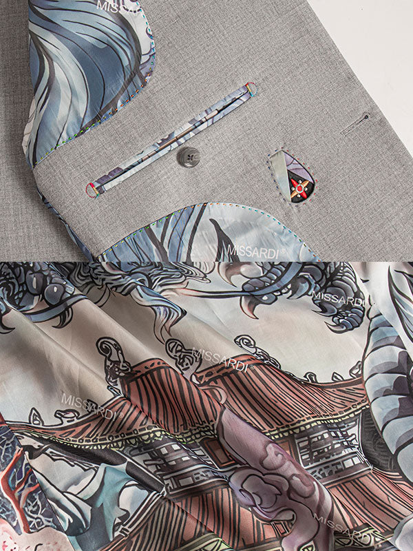 Chinese Style Band Collar Jacket