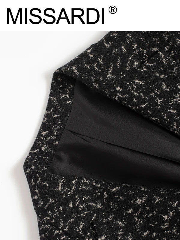 Variegated Notch Lapel Blazer