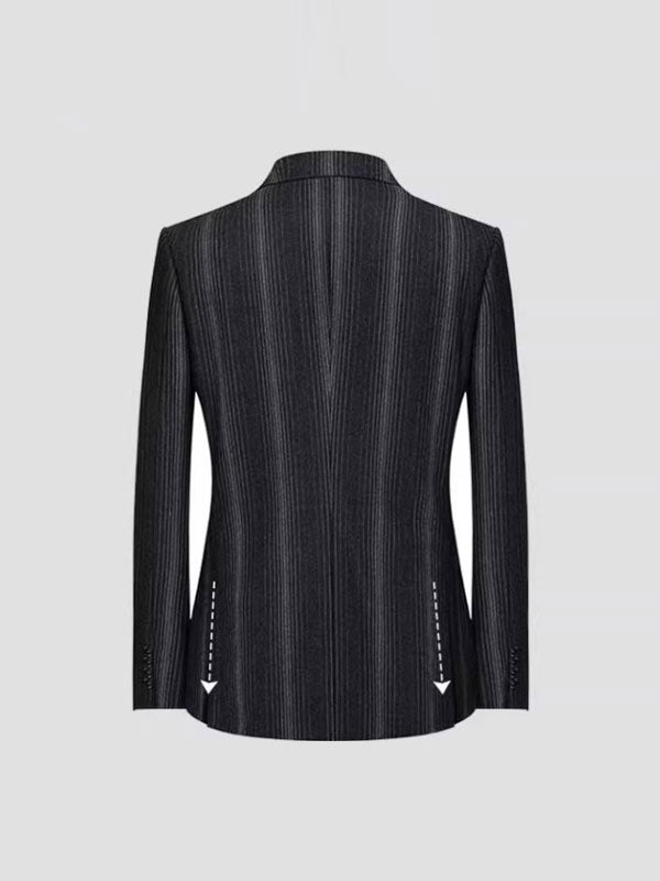 Striped Double-Breasted Suit