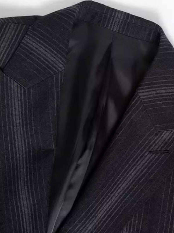 Striped Double-Breasted Suit