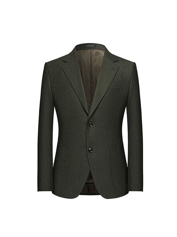 Dark Green Wool Blazer