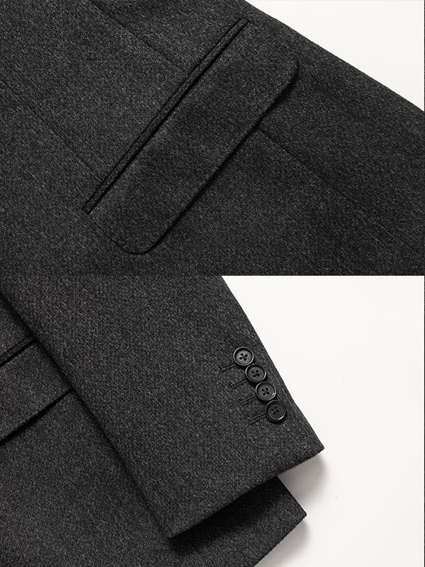 Notch Lapels Black Blazer