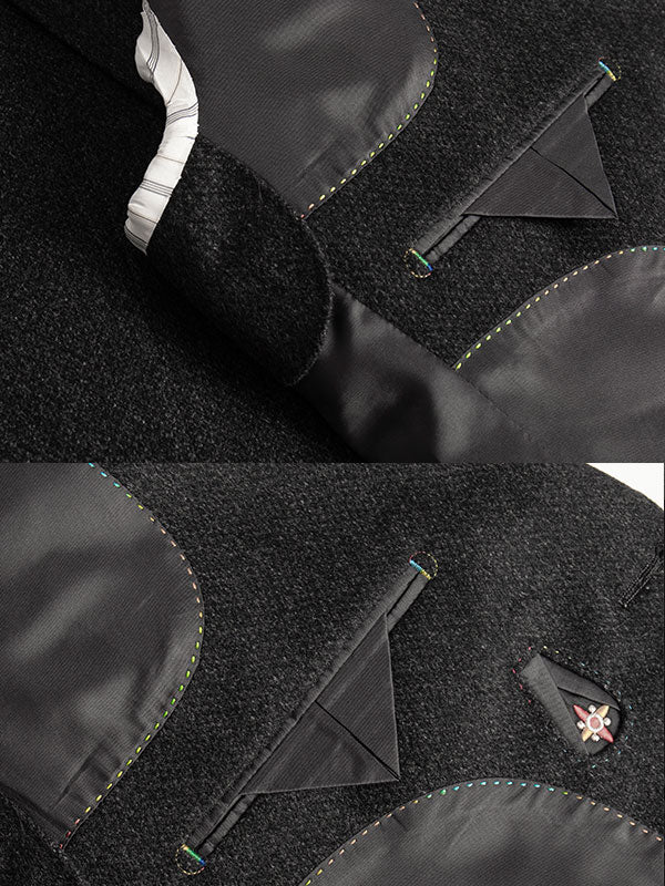 Notch Lapels Black Blazer