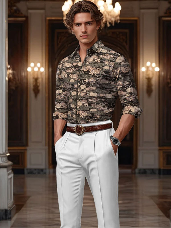 Trendy Floral Print Shirt