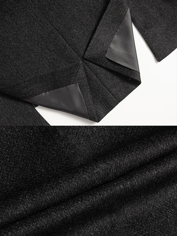 Notch Lapels Black Blazer