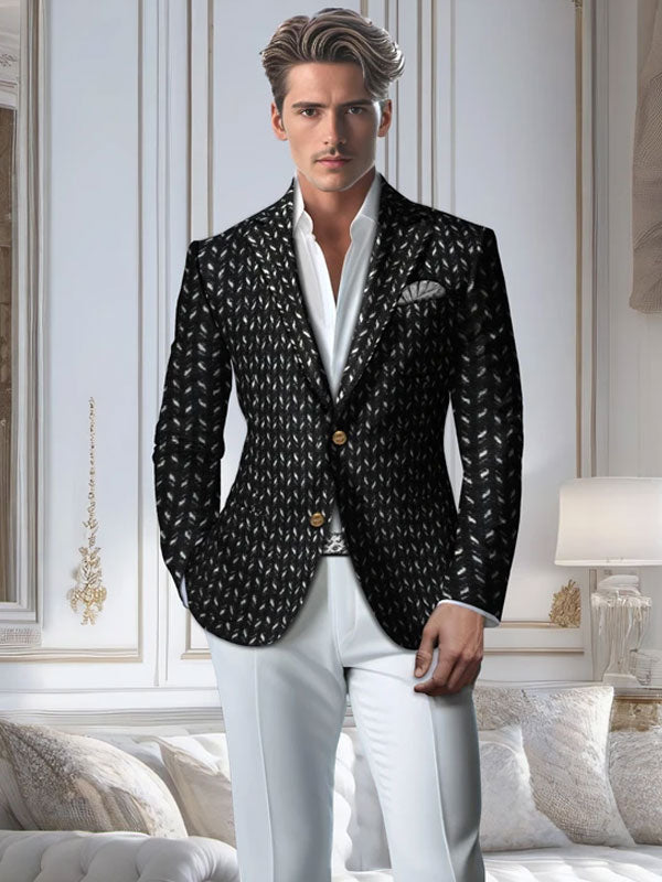 Notch Lapel Cashmere Blazer