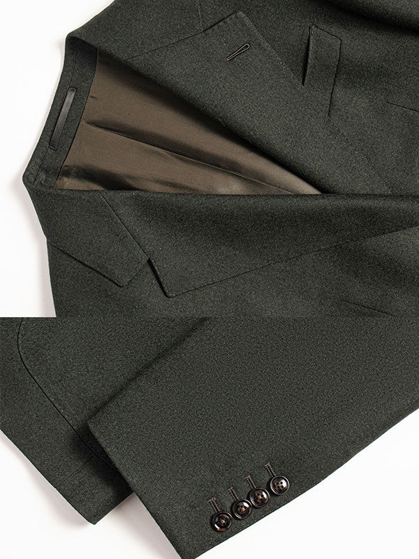 Dark Green Wool Blazer