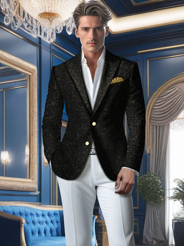 Notch Lapels Wool Blazer