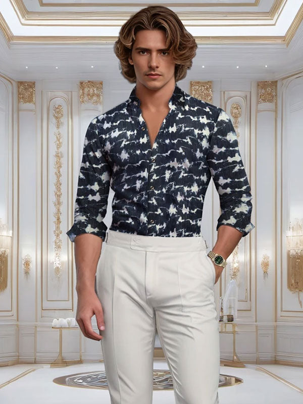 Long Sleeve Printed Shirt