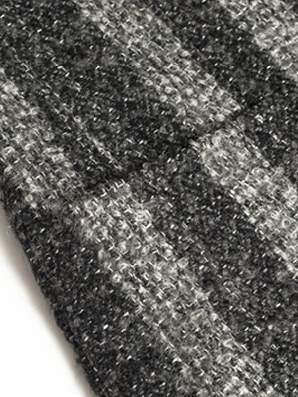 Notch Lapel Striped Coat