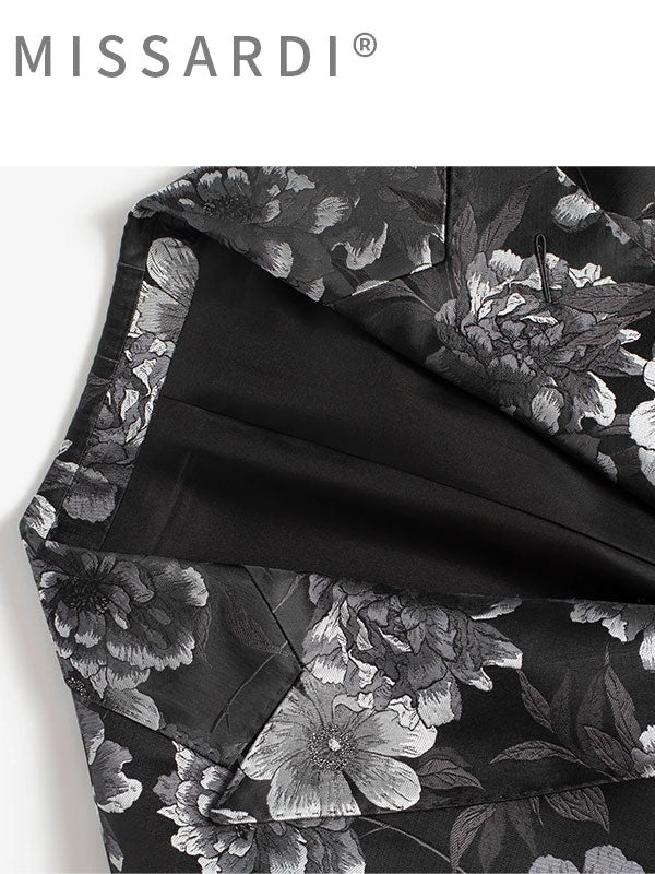 Floral Print Cotton Blazer