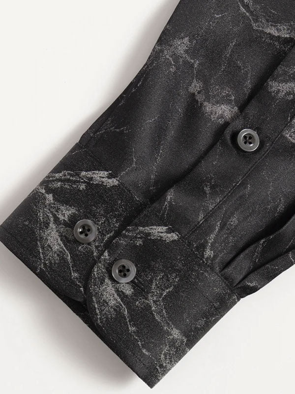 Fashion Printed Black Shirt