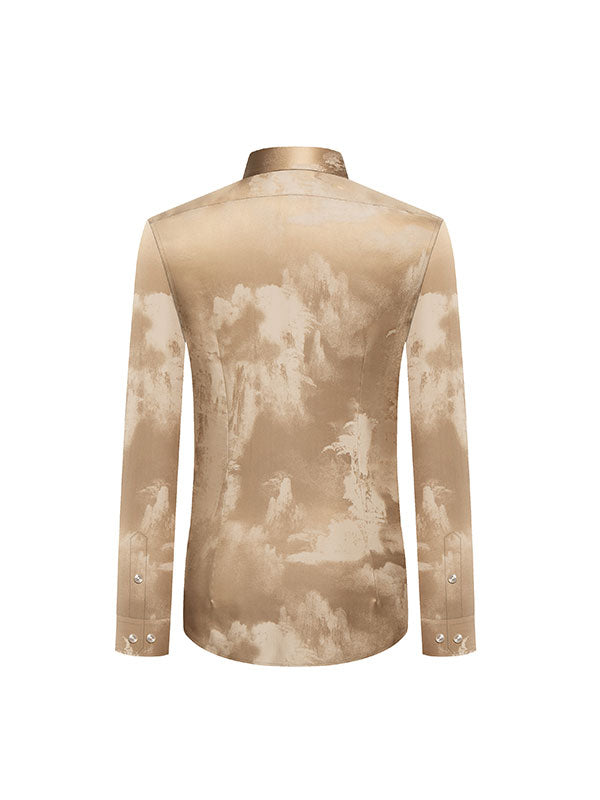 Trendy Printed Champagne Shirt