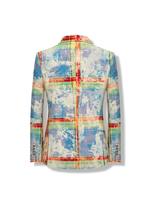 Wild Sky Plaid Blazer