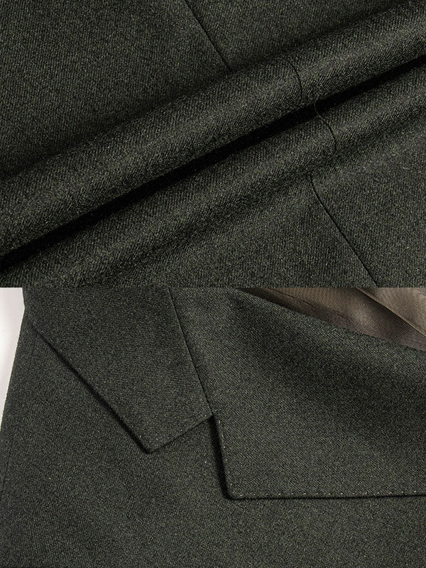 Dark Green Wool Blazer