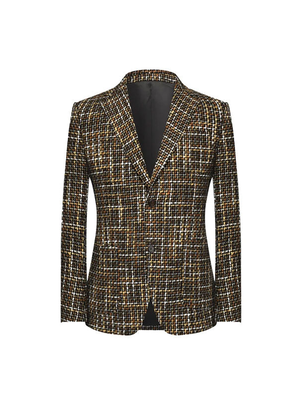 Colorful Notch Lapel Blazer