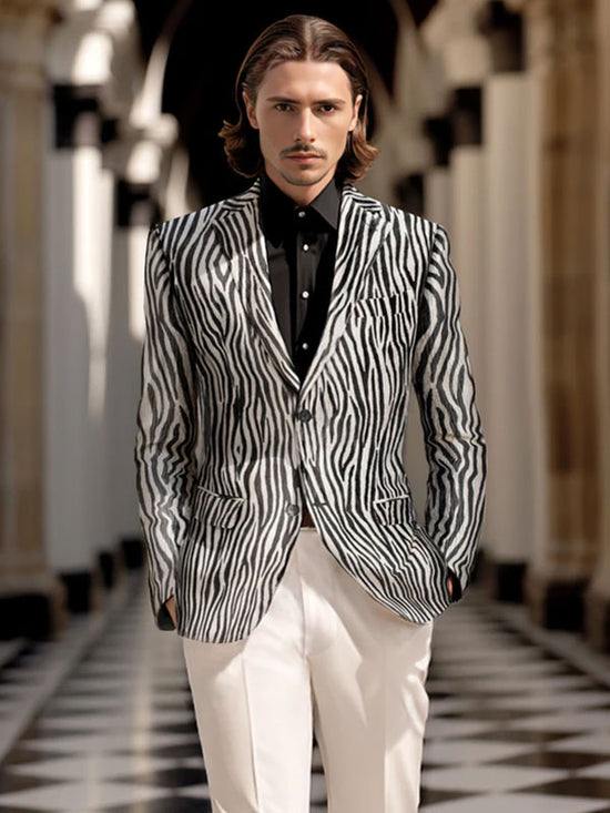 Zebra Print Blazer