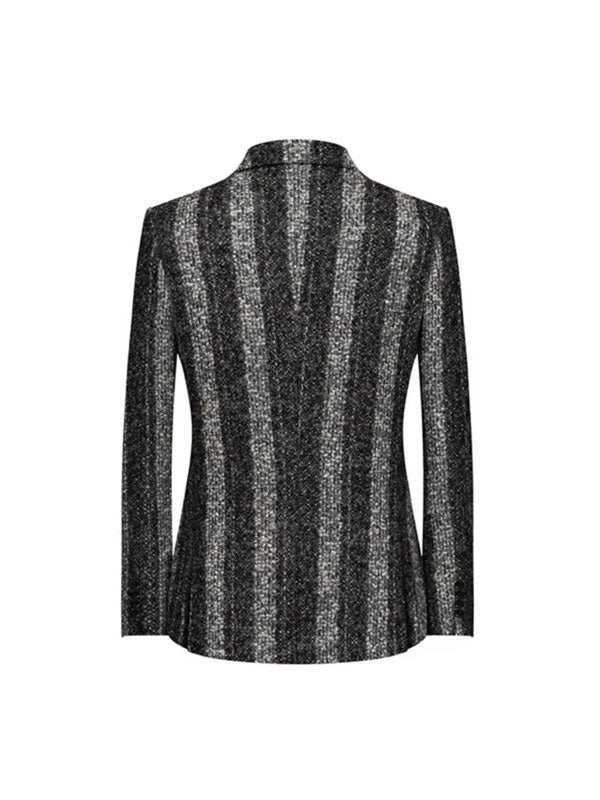 Vertical Striped Blazer