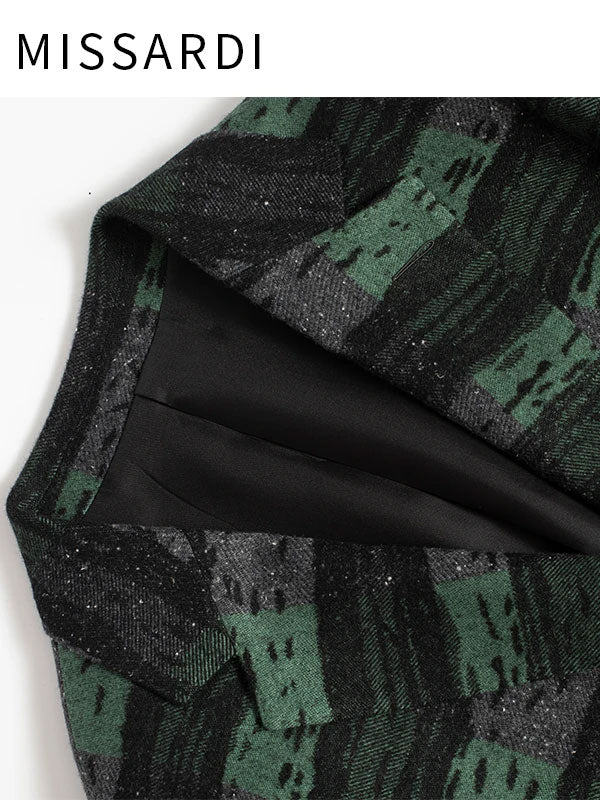 Green Striped Blazer