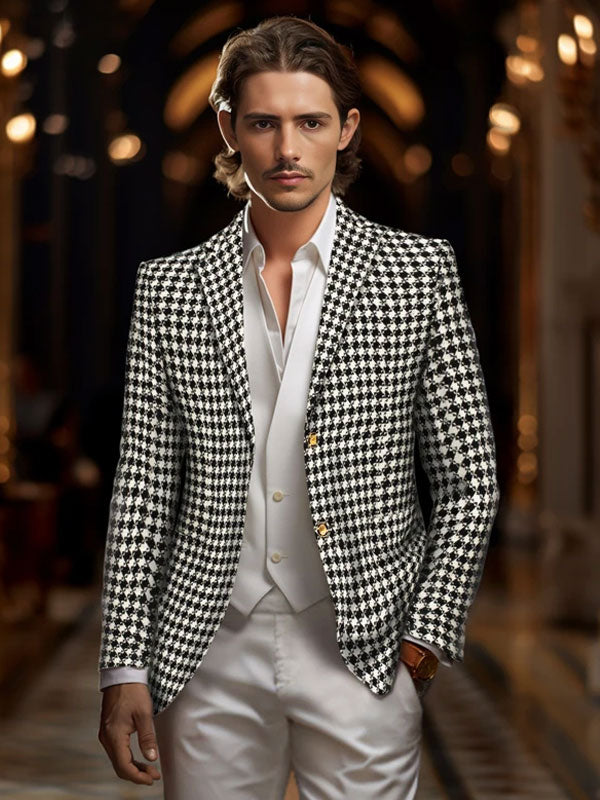 Vintage Houndstooth Blazer