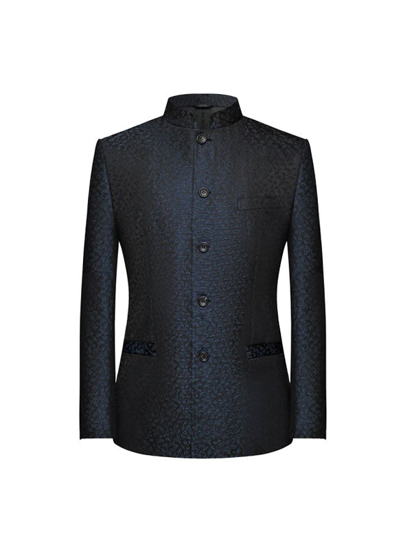 Mandarin Collar Retro Suit