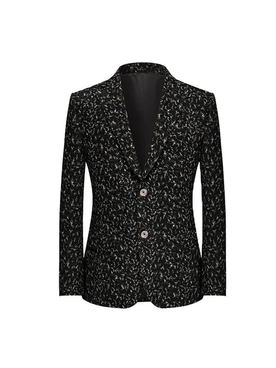 Variegated Notch Lapel Blazer