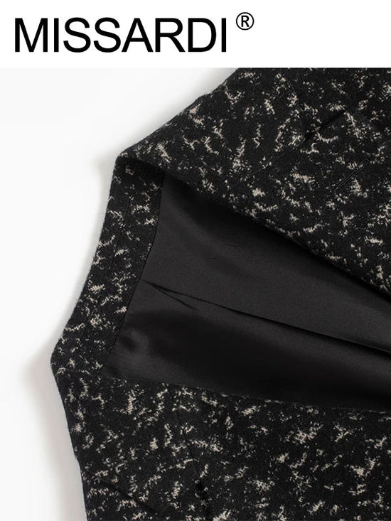 Variegated Notch Lapel Blazer