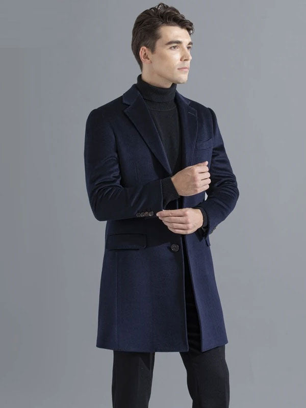 Single Breasted Blue Coat