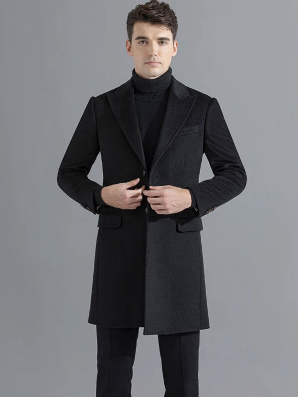Single Breasted Black Coat
