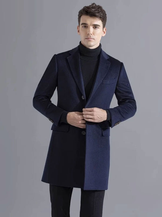Single Breasted Blue Coat