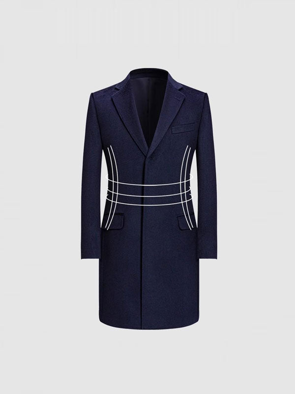 Single Breasted Blue Coat