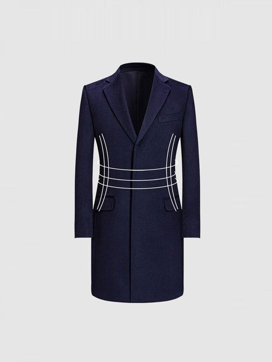 Single Breasted Blue Coat