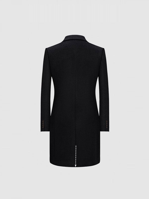 Single Breasted Black Coat