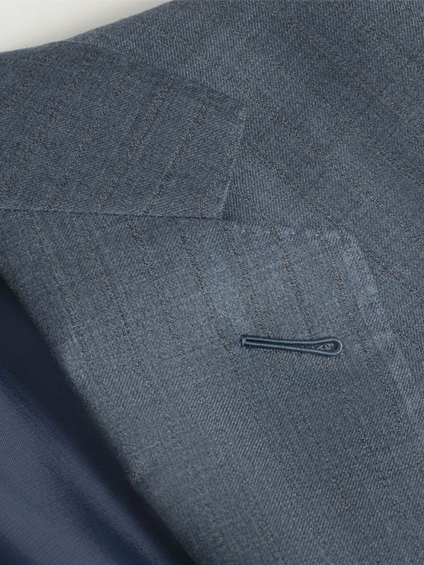 Flap Pocket Wool Solid Suit