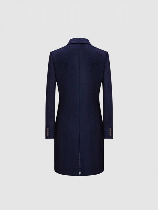 Single Breasted Blue Coat