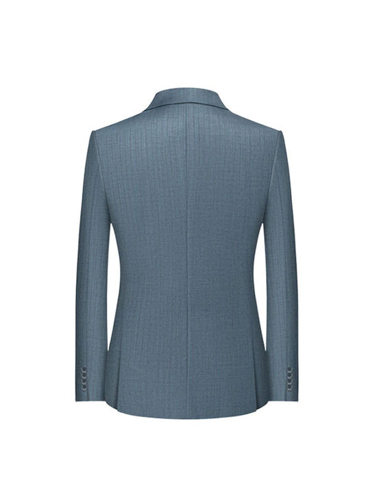 Flap Pocket Wool Solid Suit