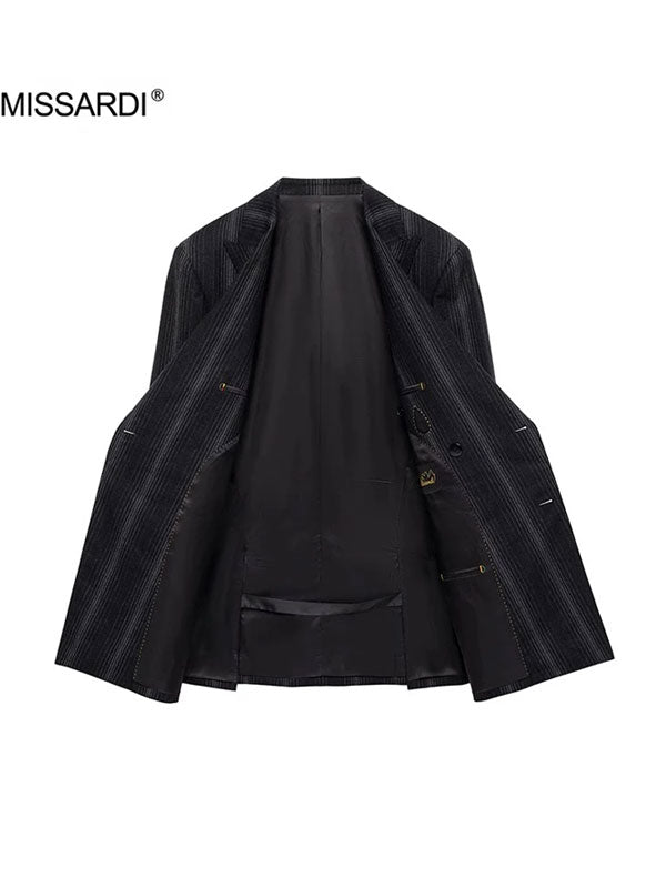 Striped Double-Breasted Suit