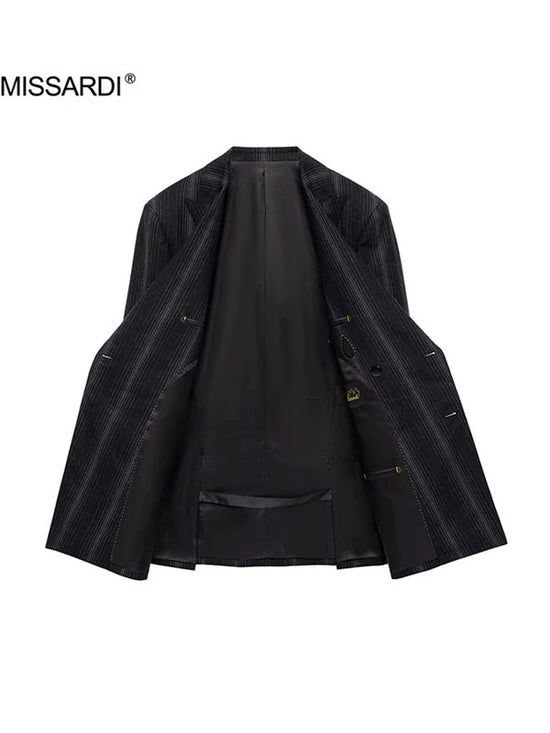 Striped Double-Breasted Suit