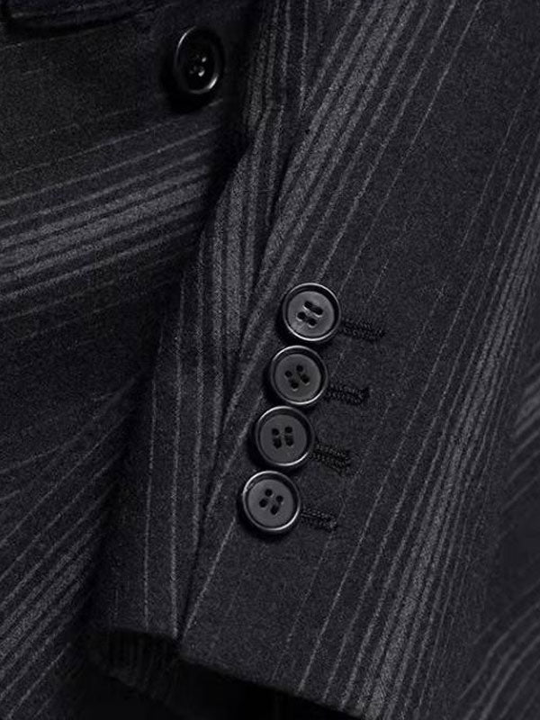 Striped Double-Breasted Suit