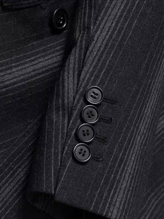 Striped Double-Breasted Suit