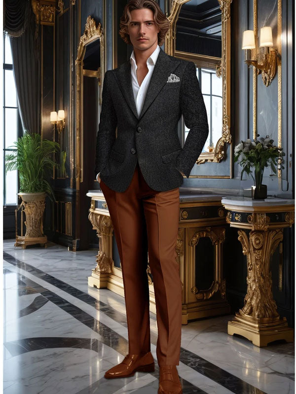 Notch Lapels Black Blazer