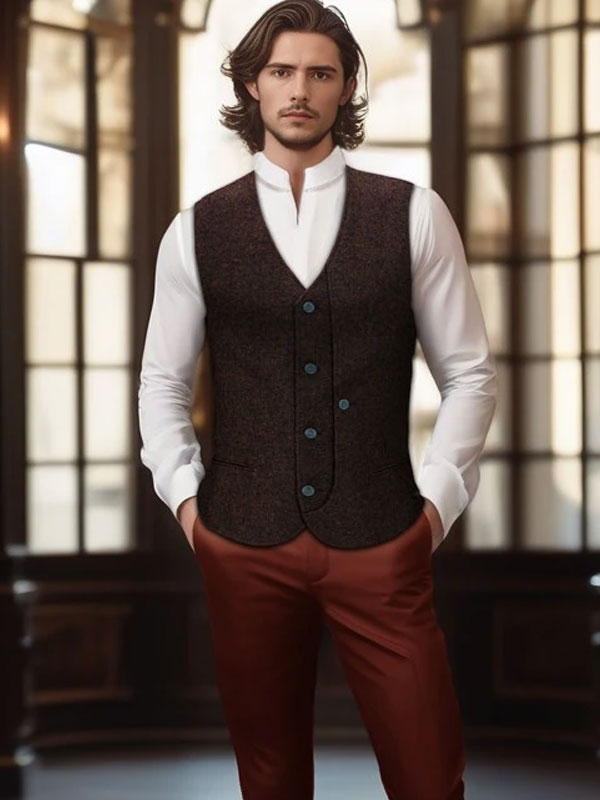 Vintage Wool Tweed Vest