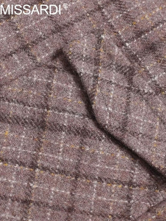 Retro Checkered Wool Vest