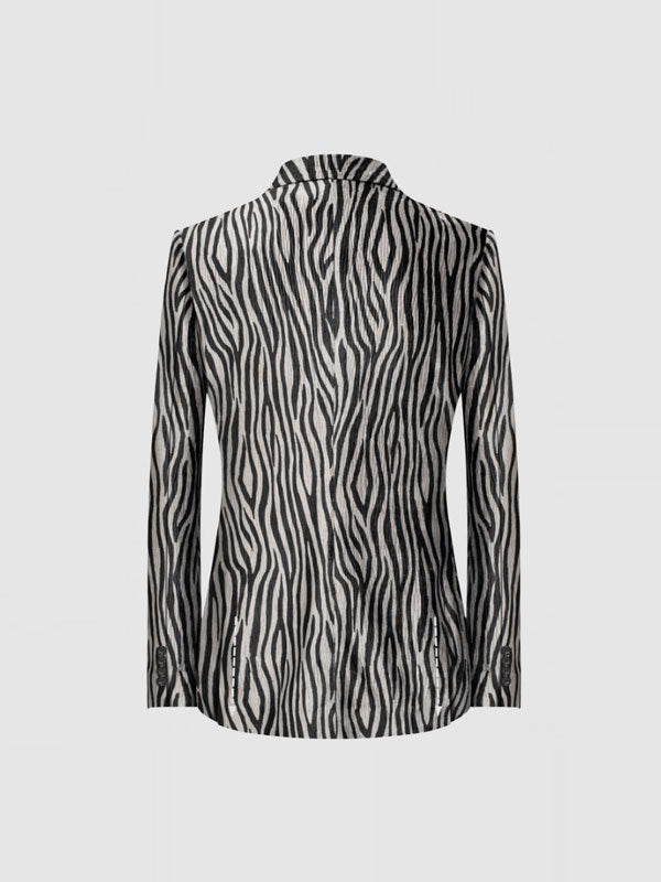 Zebra Print Blazer