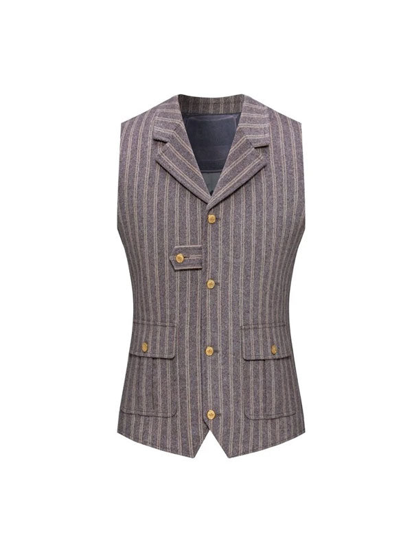 Vintage Striped Wool Vest