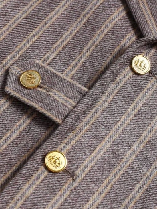 Vintage Striped Wool Vest