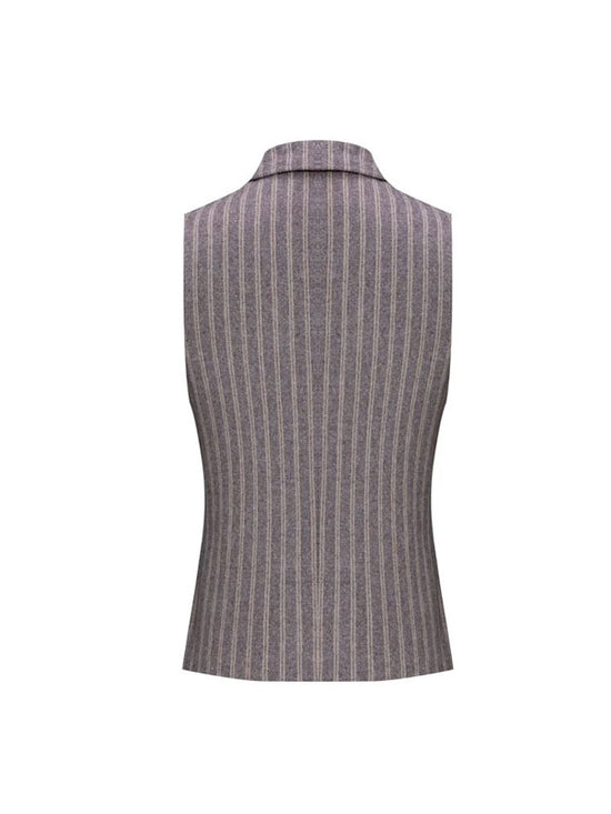 Vintage Striped Wool Vest