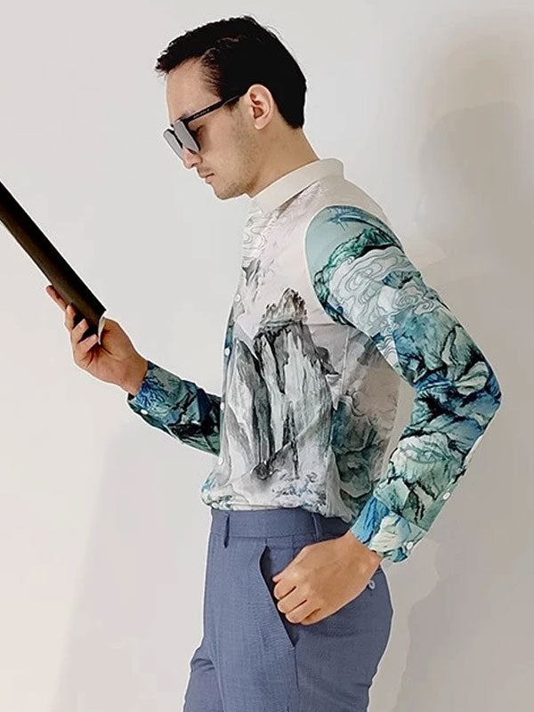 Landscape Print Shirt