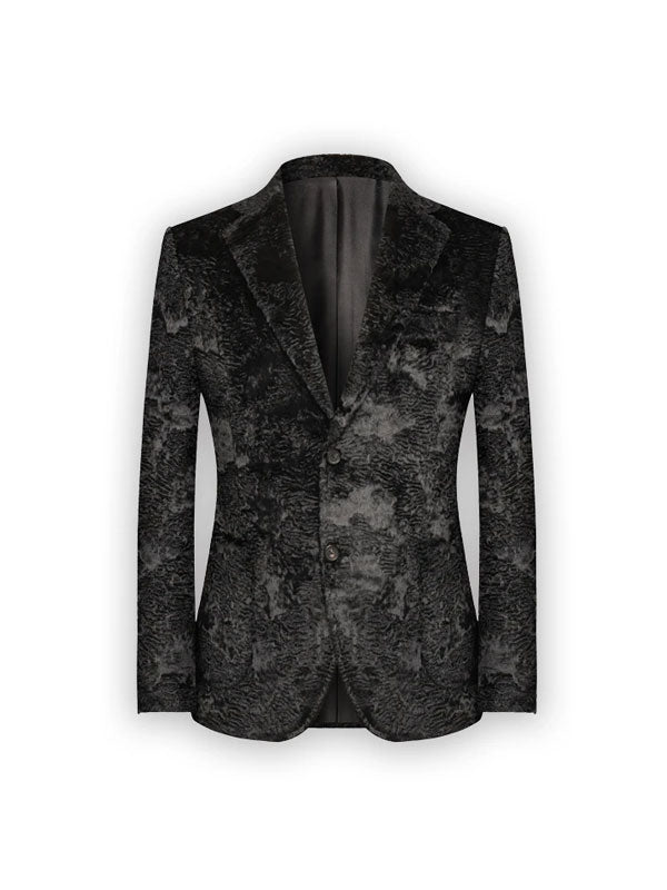 Black Luxury Texture Blazer