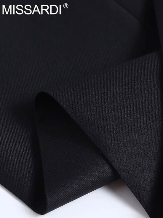 Black Tapered Wool Trousers